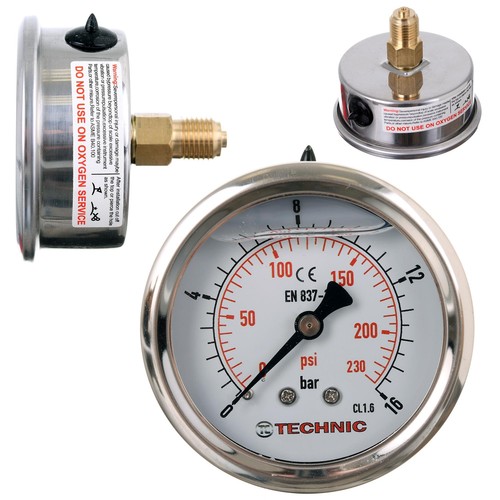 Manometer glyzerin gefüllt - glyzerin,